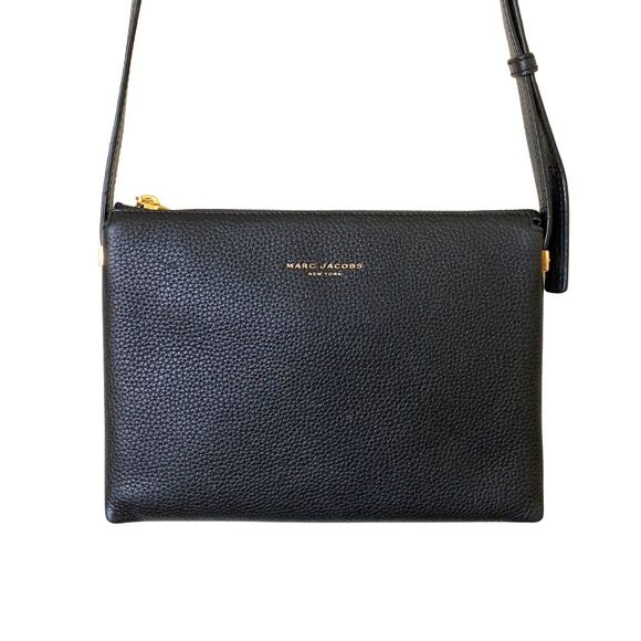 Marc Jacobs Black Pebbled Leather Crossbody with Adjustable  Strap Small - Picture 13 of 13